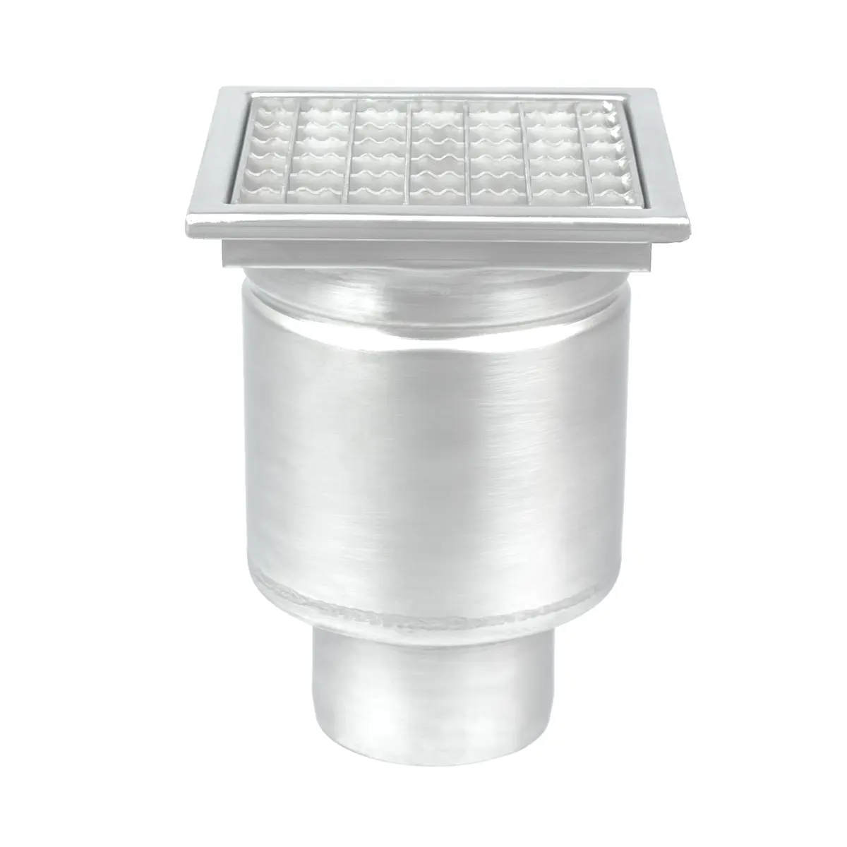 Scarico in acciaio inox con griglia antiscivolo DN110