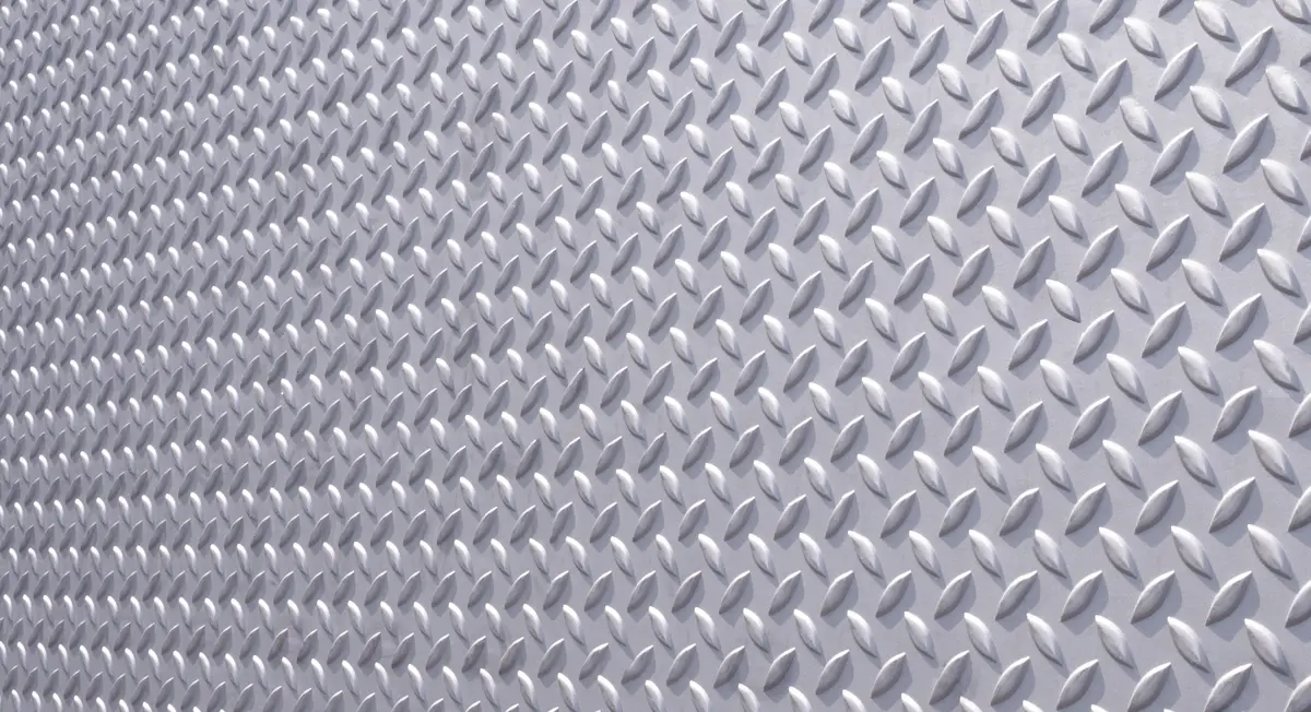 Lamiera in acciaio inox zigrinata