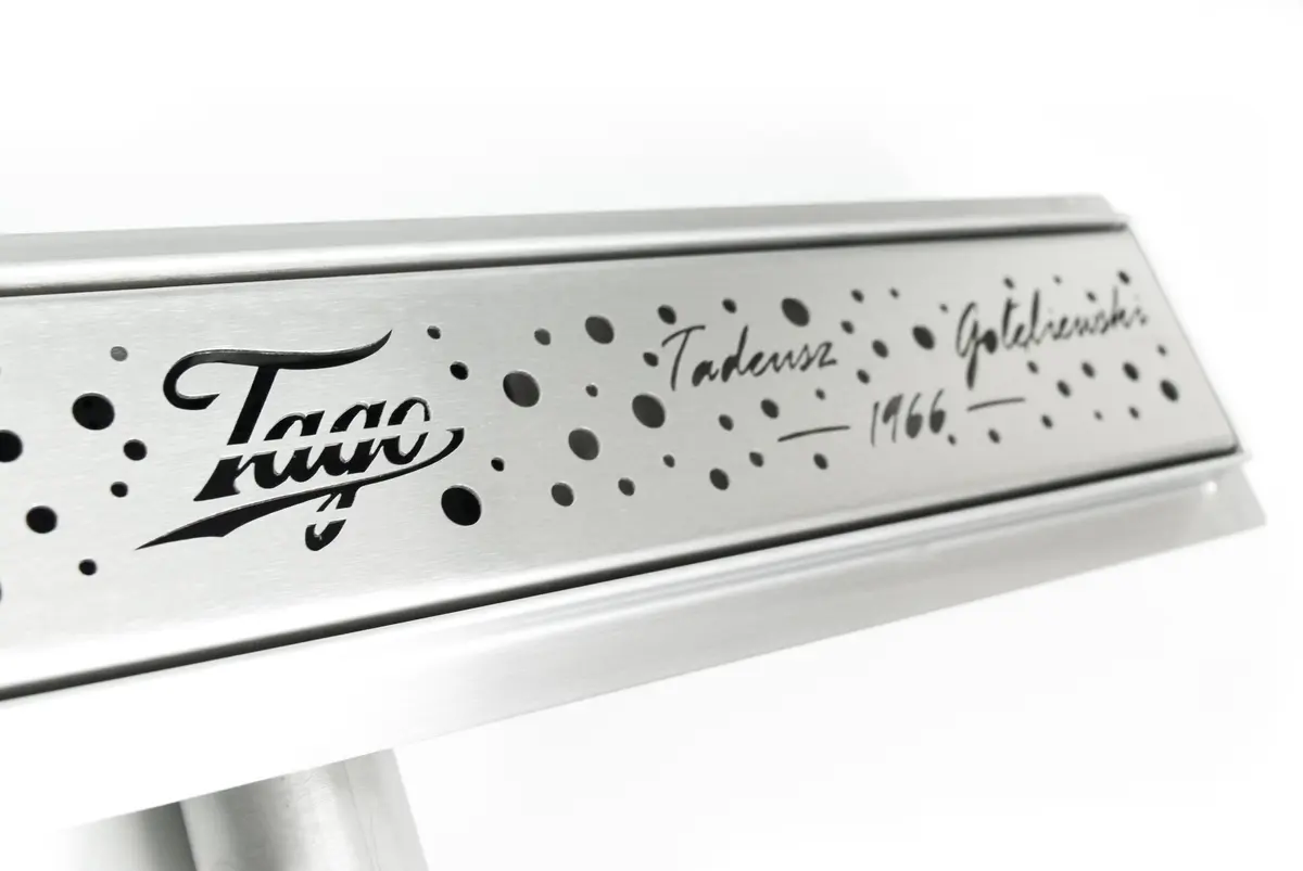 Coperchio in acciaio inox con disegno personalizzato su ordinazione