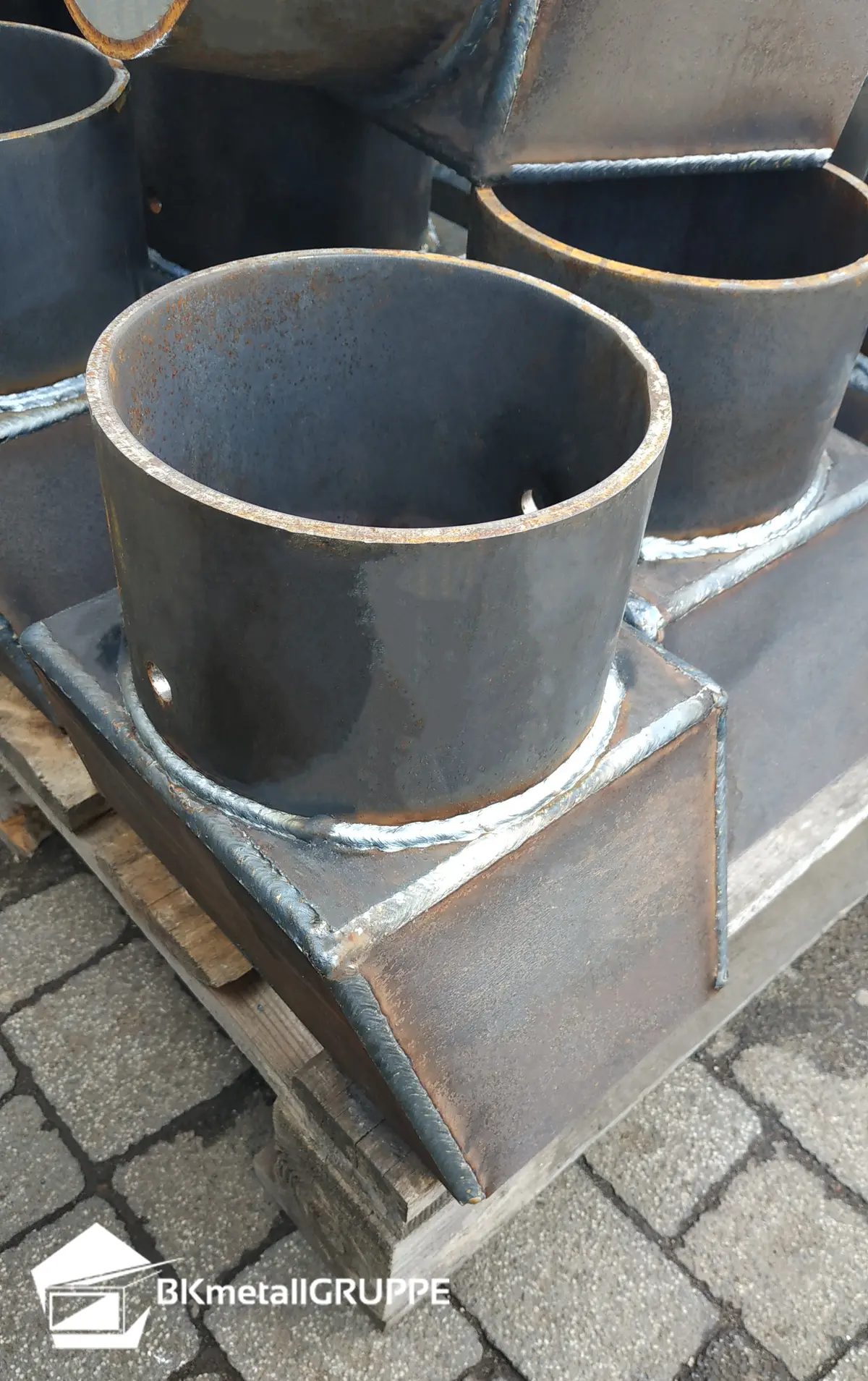 Prodotti tagliati e saldati in acciaio al carbonio