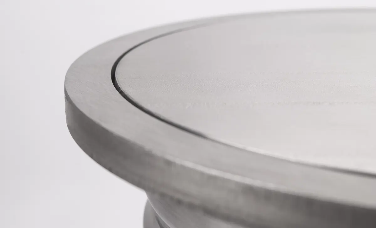 Scarico in acciaio inox con coperchio sigillato