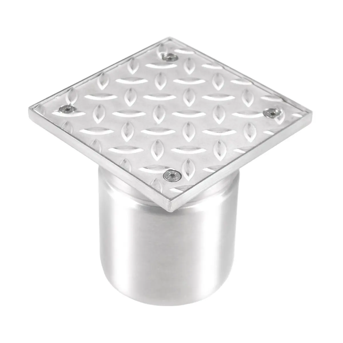 Ispezione verticale in acciaio inox con coperchio zigrinato