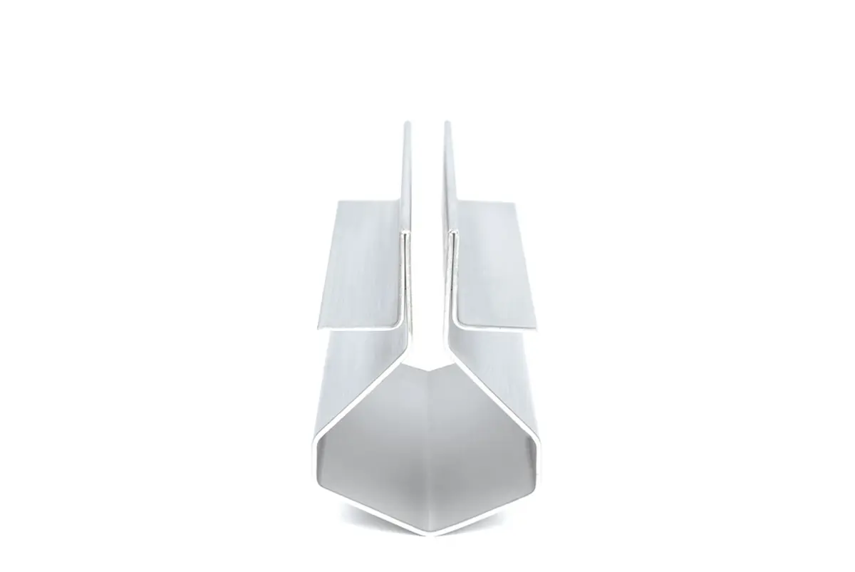 Canale a fessura in acciaio inox 8mm con flangia
