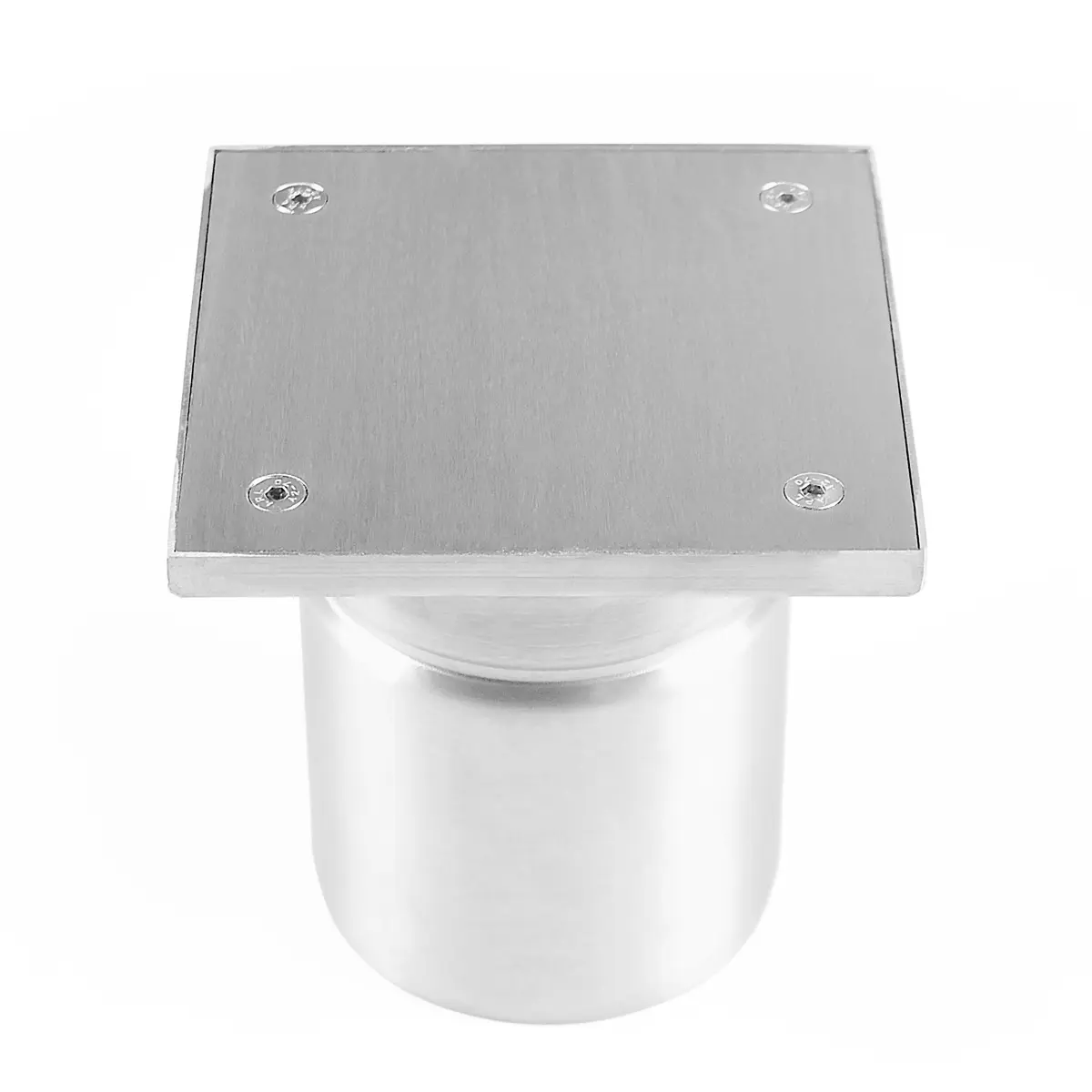 Coperchio di ispezione quadrato in acciaio inox, avvitato