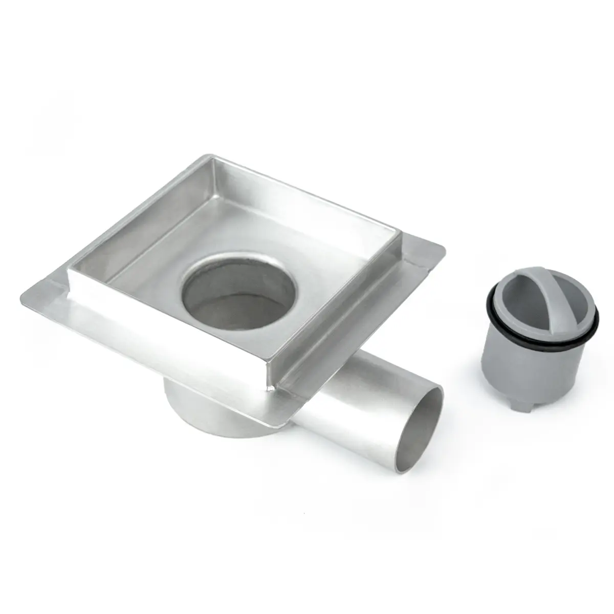Scarico laterale in acciaio inox per doccia